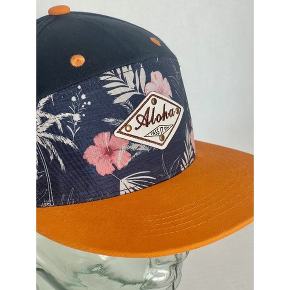 RARE Robin Ruth 'Aloha Pass It On' Snapback Baseball Cap Hawaii Trucker Hat - Picture 7 of 16
